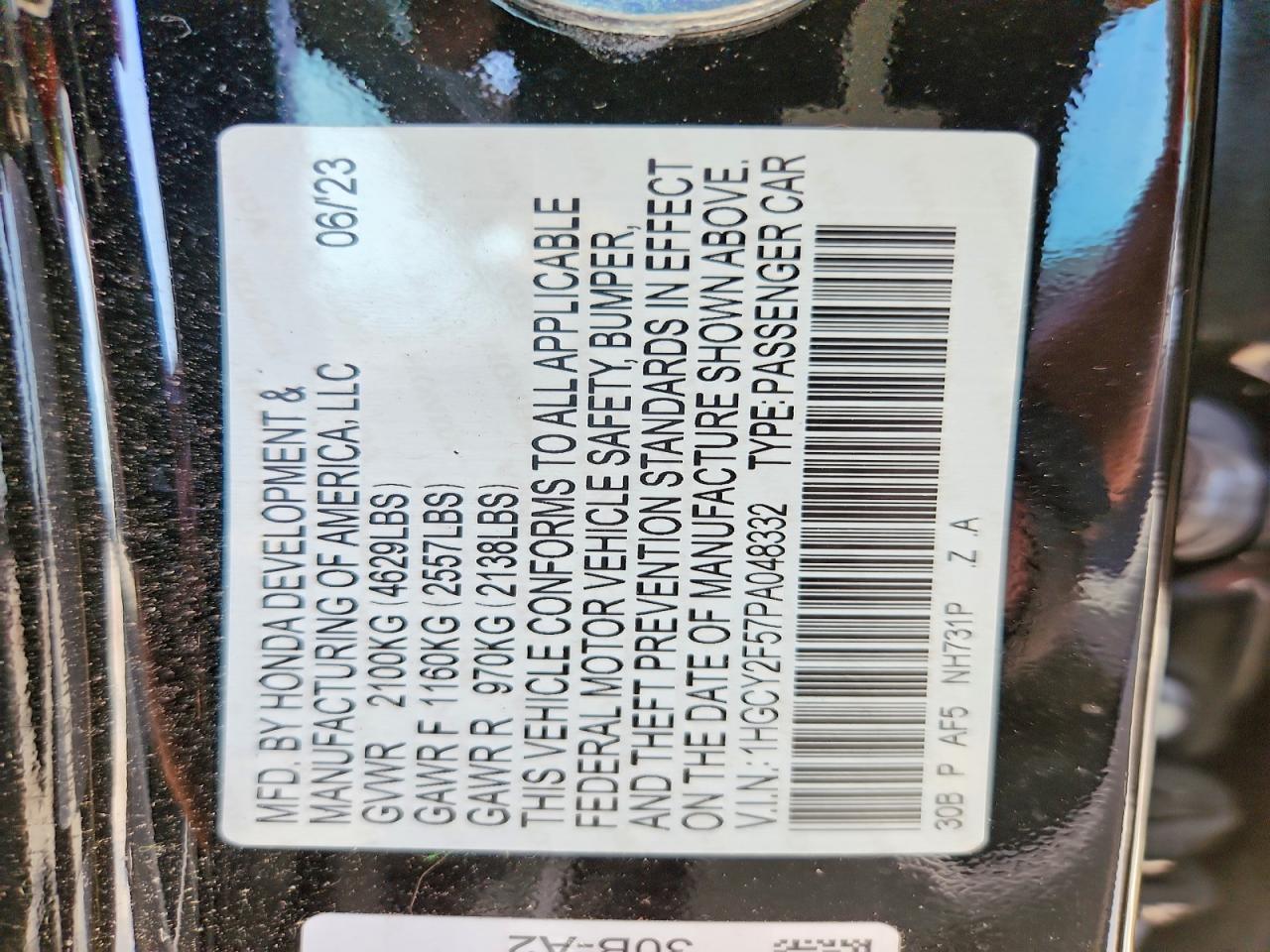 Honda Accord Hybrid Sport