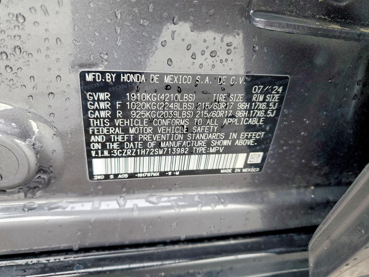 Honda HR-V Exl