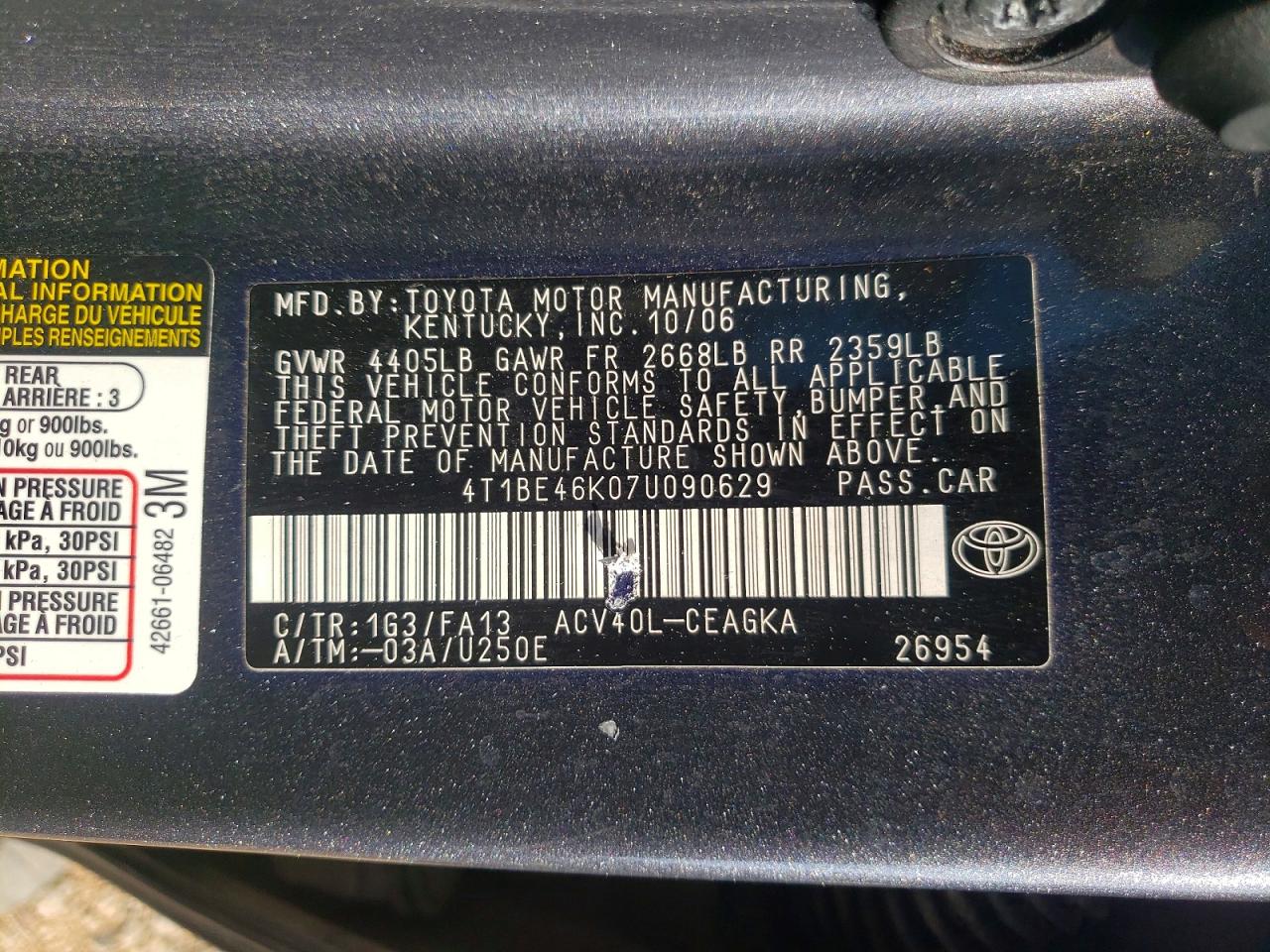 Toyota Camry Xle