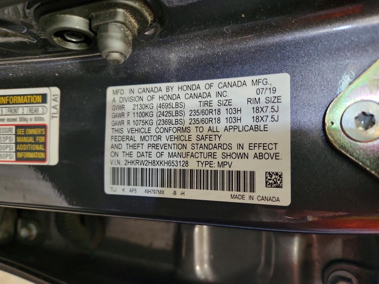 Honda Crv Exl