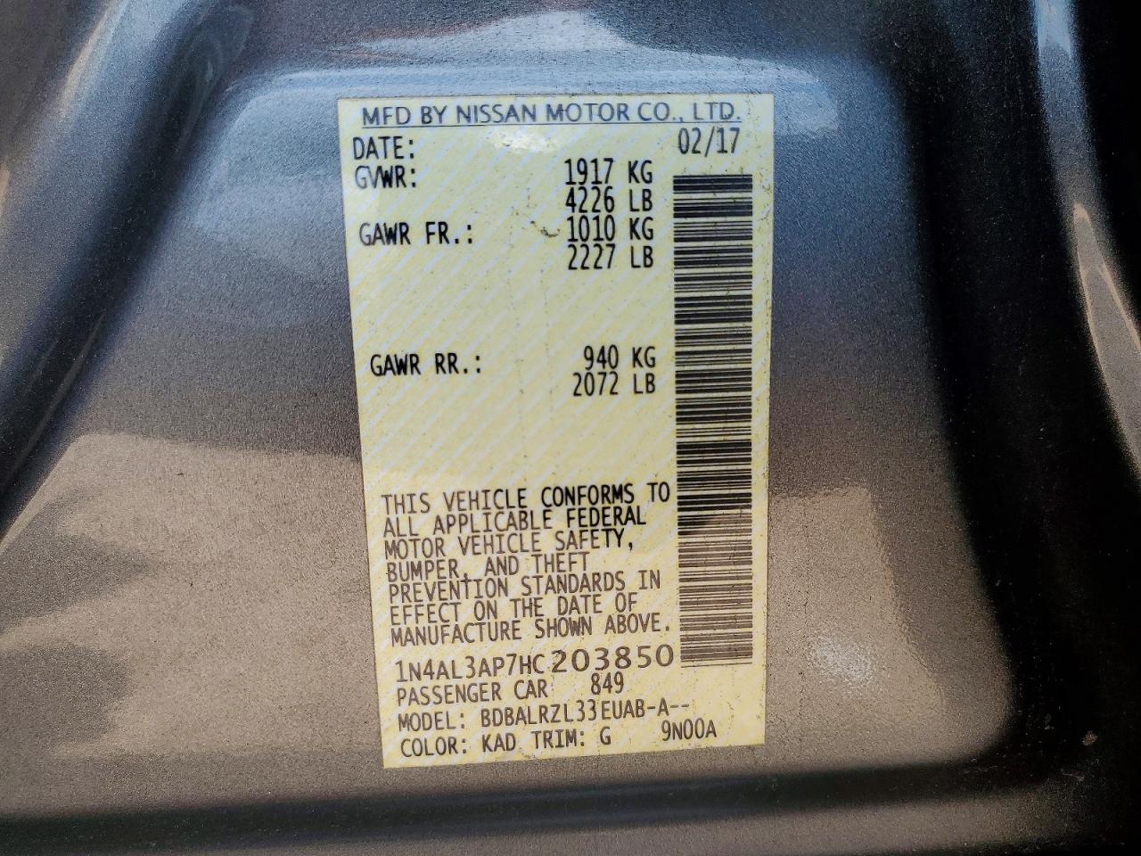 Nissan Altima 2.5 Sl