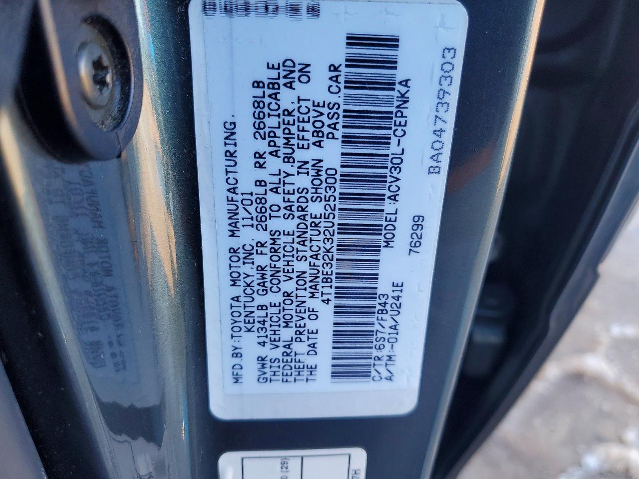 Toyota Camry Le