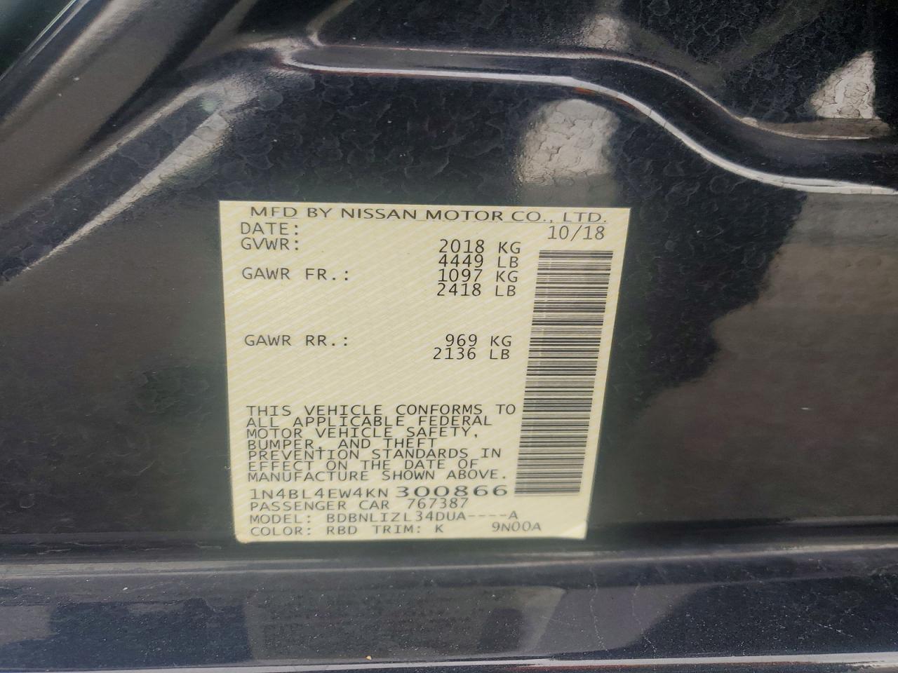 Nissan Altima Sl