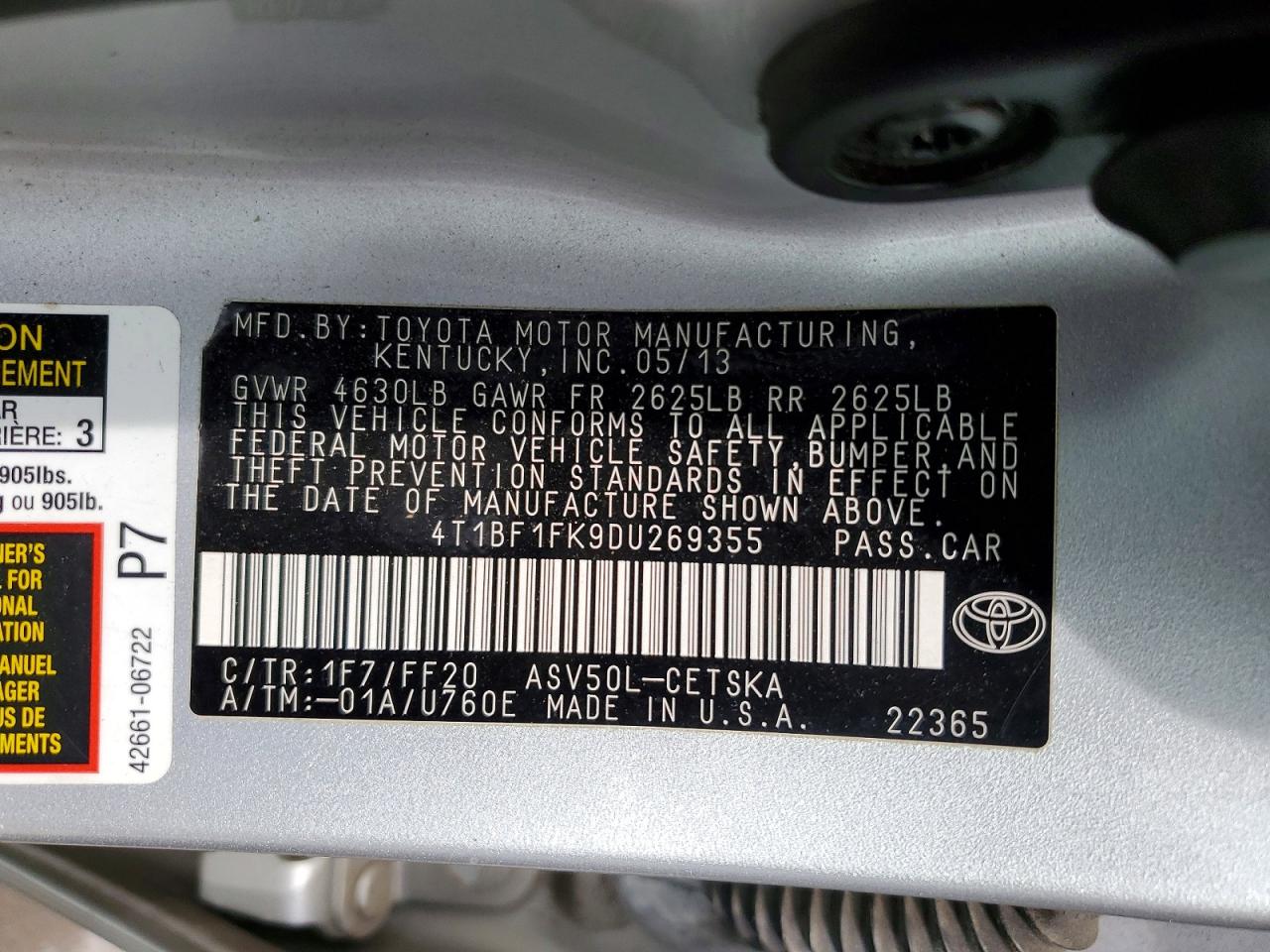 Toyota Camry Se
