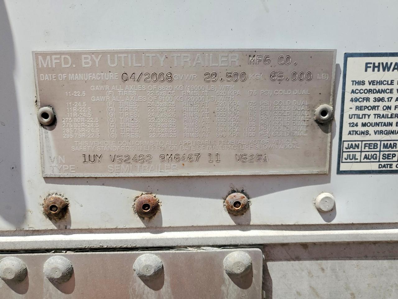Utility Trailer Vsra Reefe
