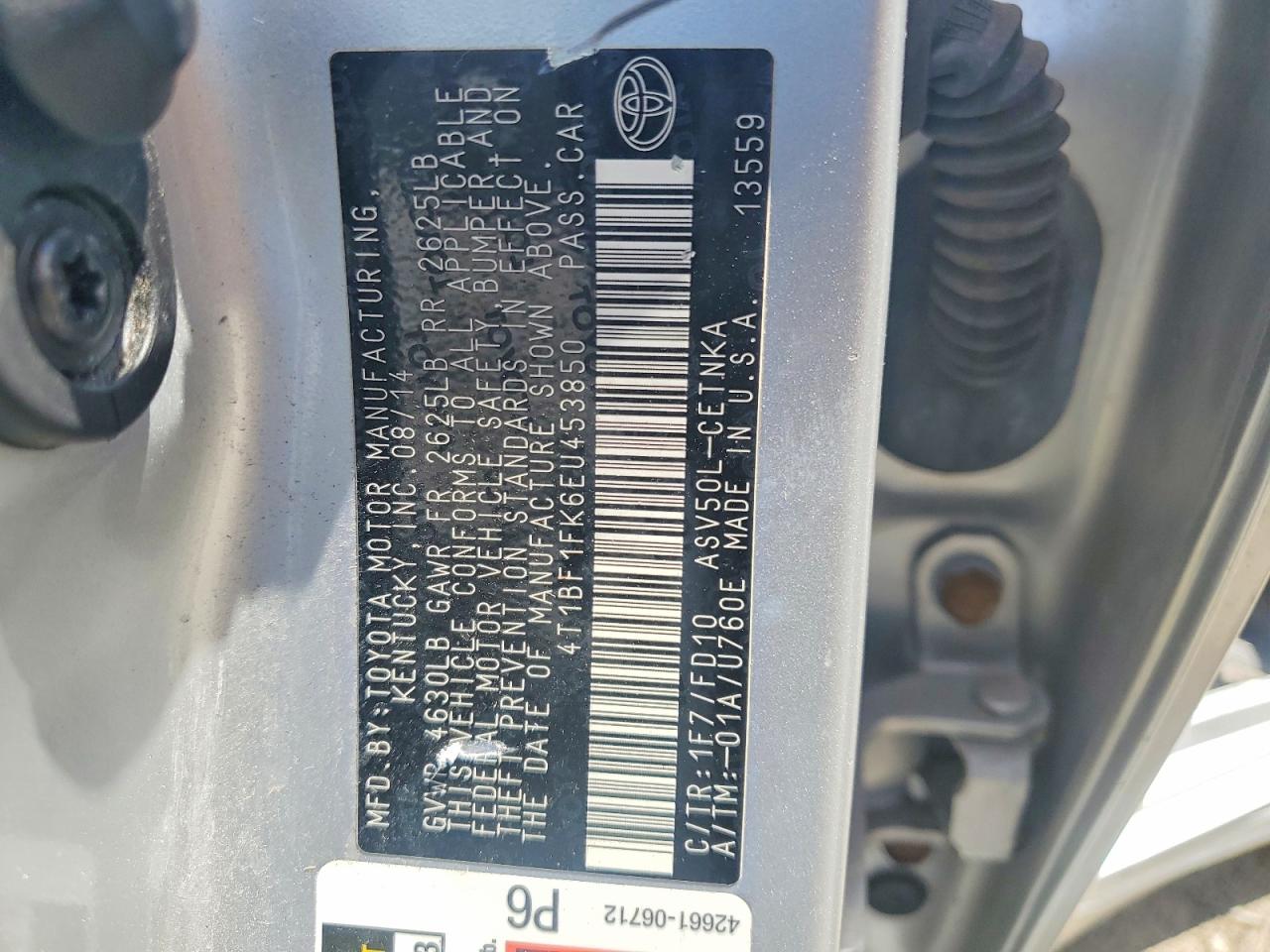Toyota Camry Le