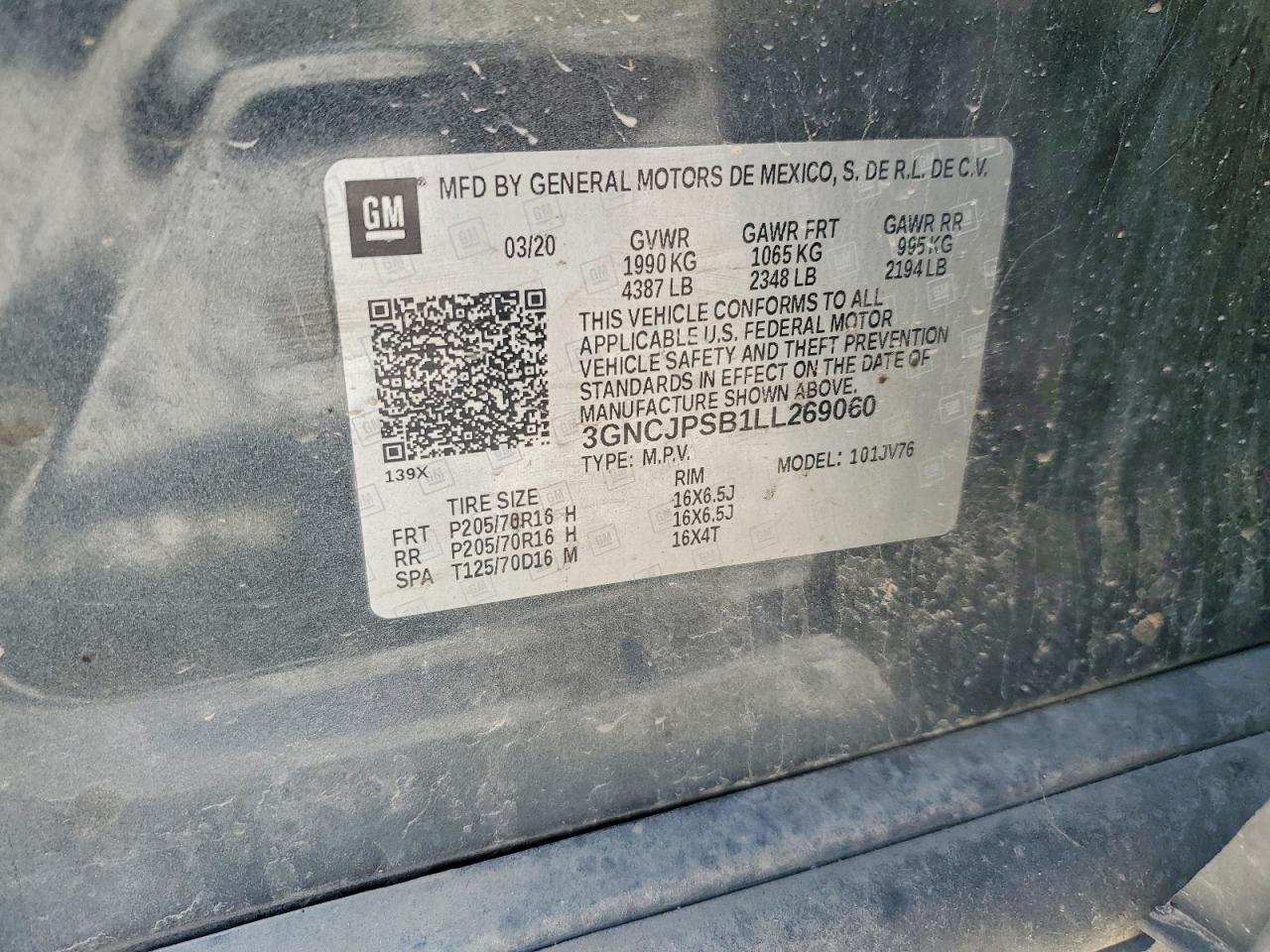Chevrolet Trax 1lt