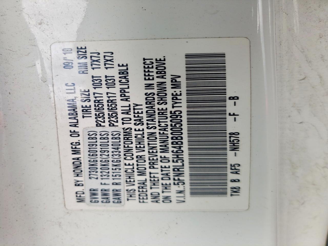 Honda Odyssey Exl