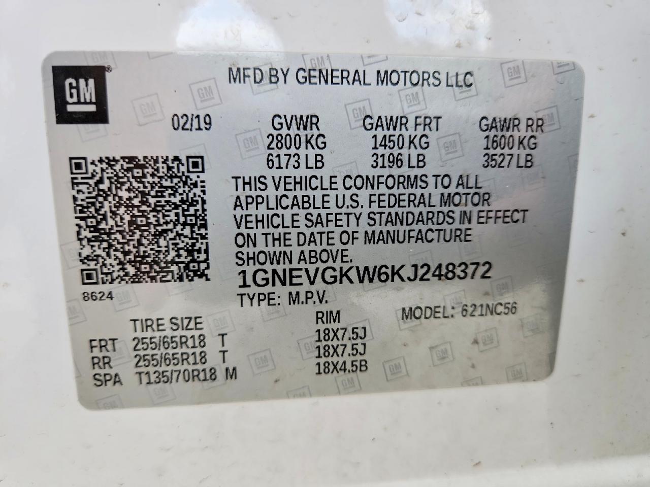 Chevrolet Traverse Lt