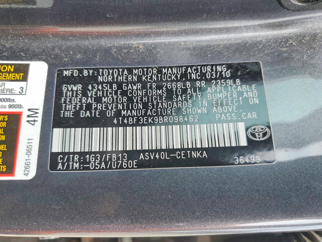 Toyota Camry Le