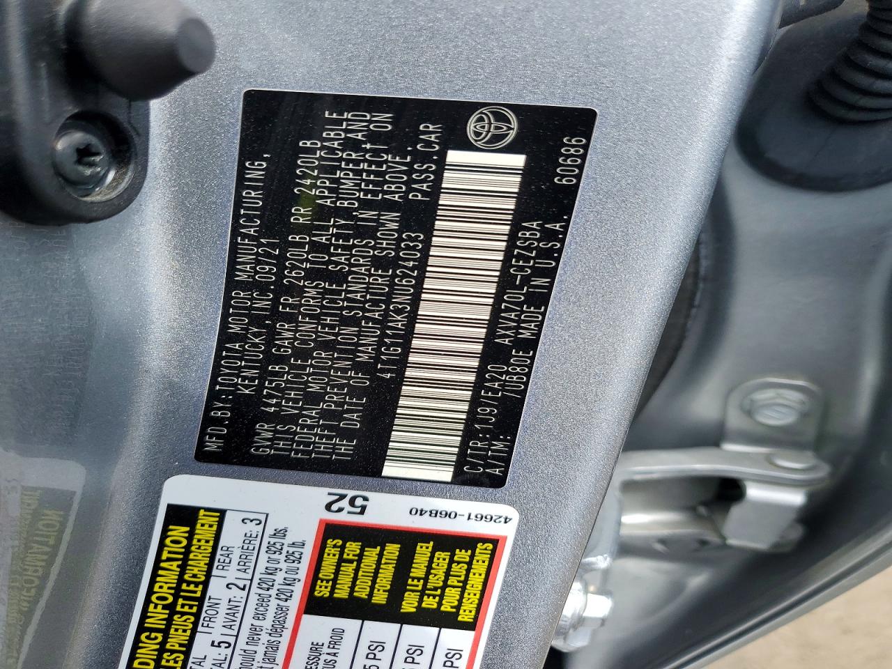 Toyota Camry Se