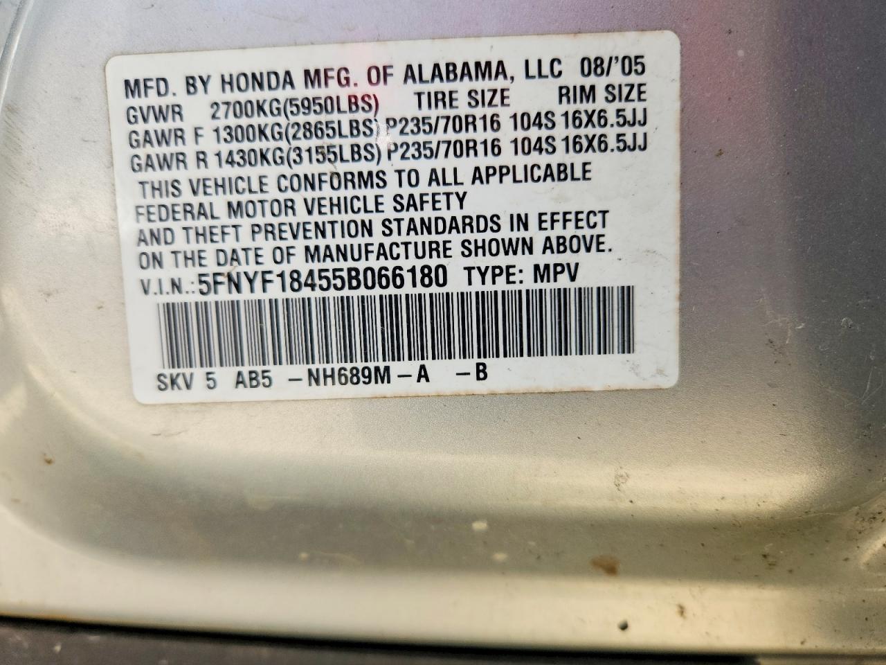 Honda Pilot Ex