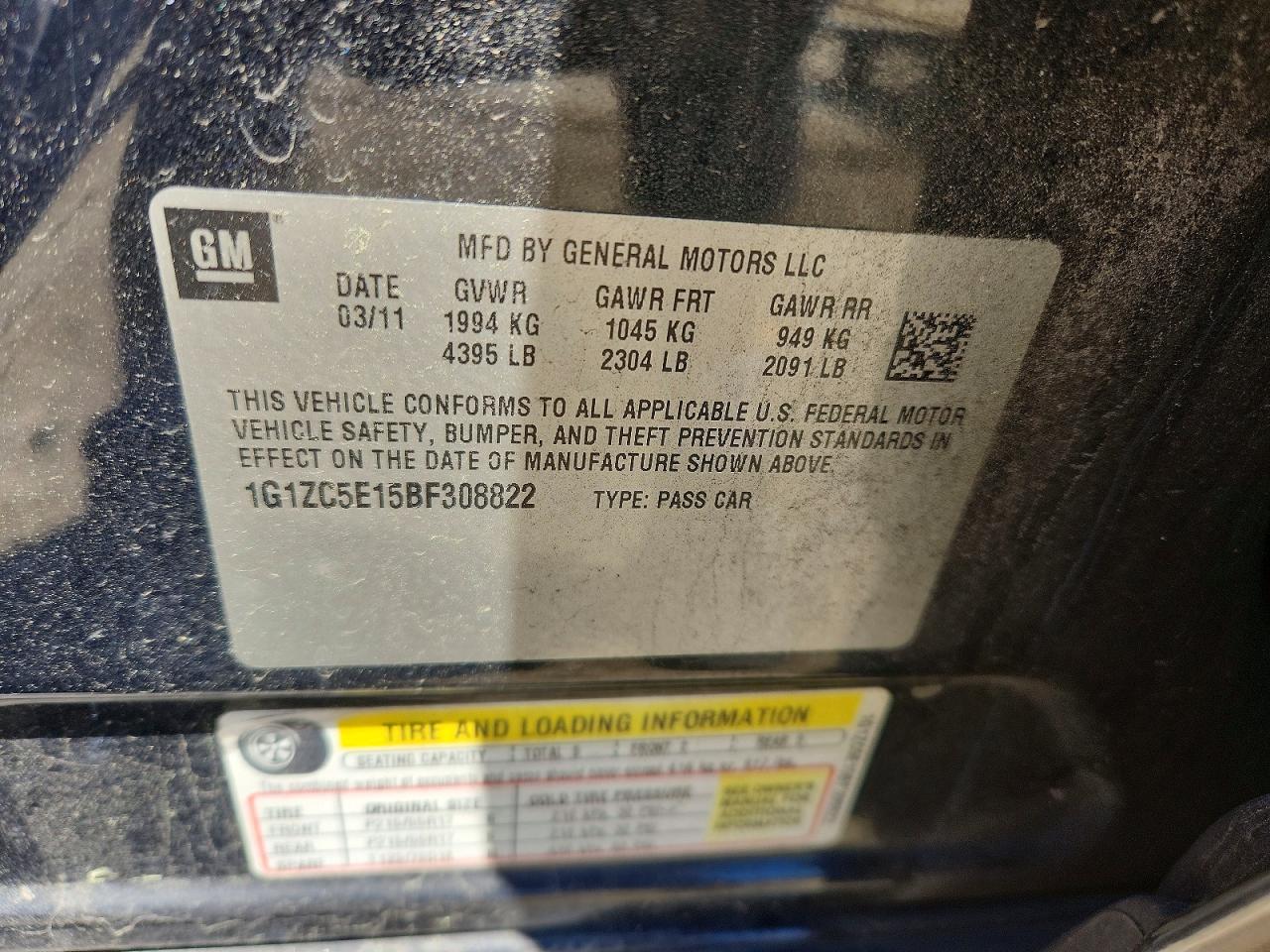 Chevrolet Malibu 1lt