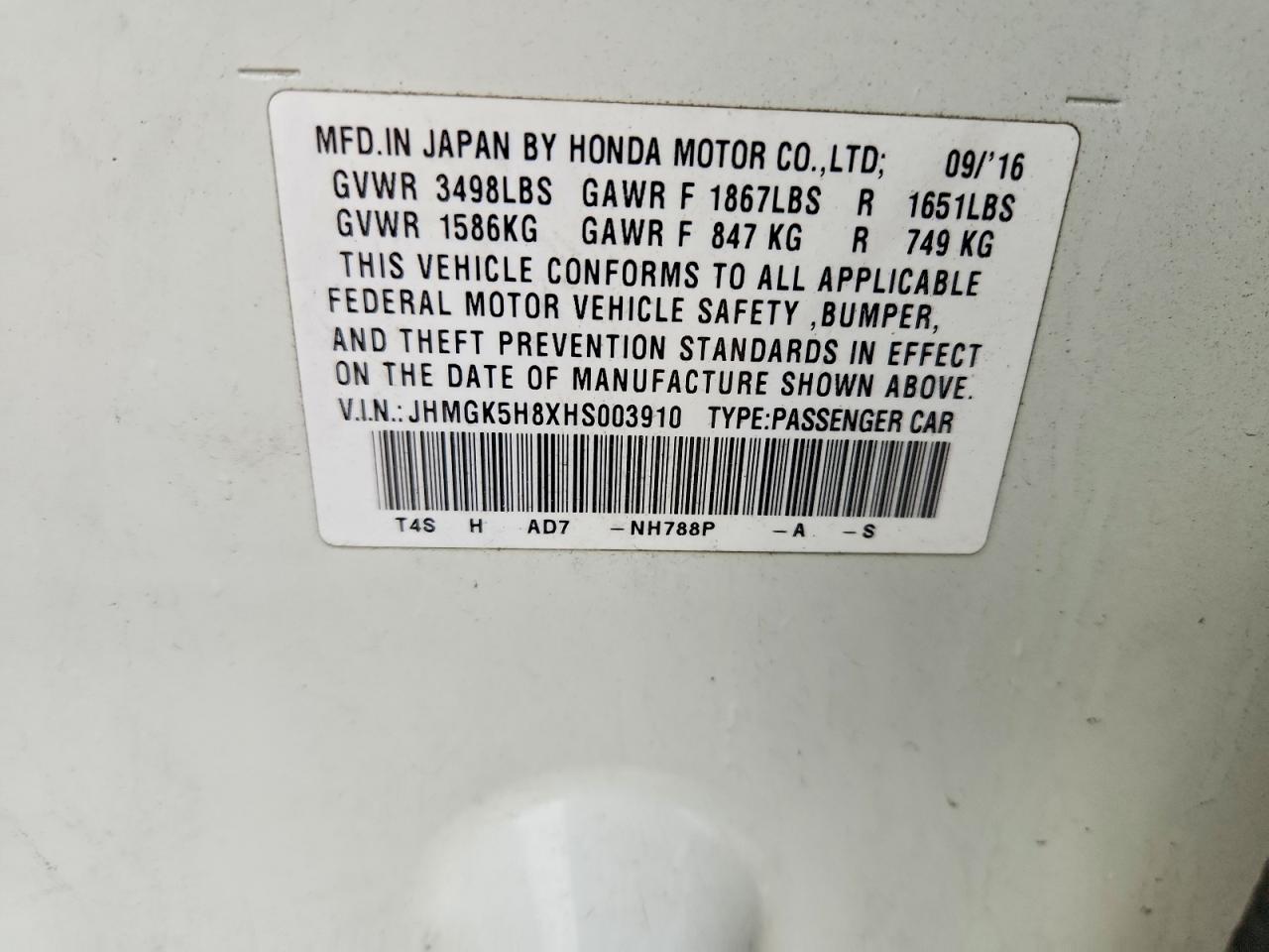 Honda Fit Ex