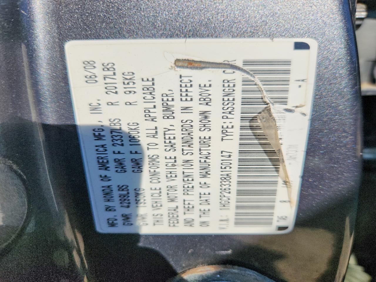 Honda Accord Lx