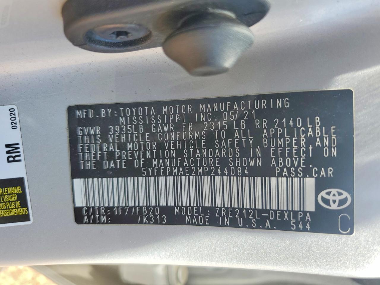 Toyota Corolla Le