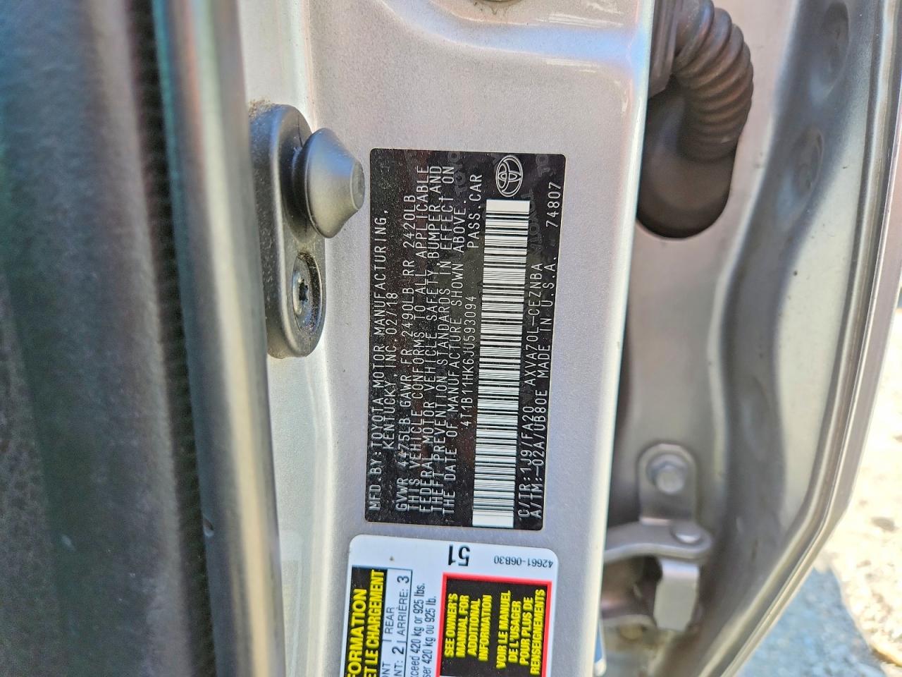 Toyota Camry Le