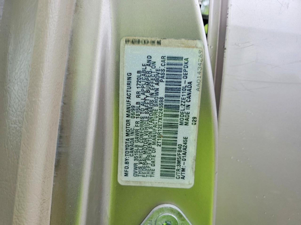 Toyota Corolla Ve