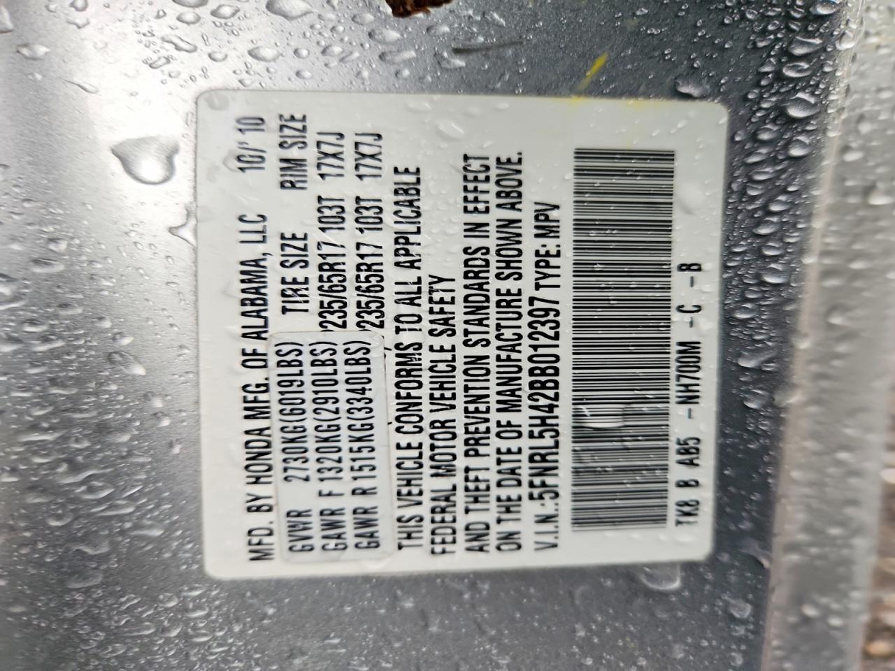 Honda Odyssey Ex