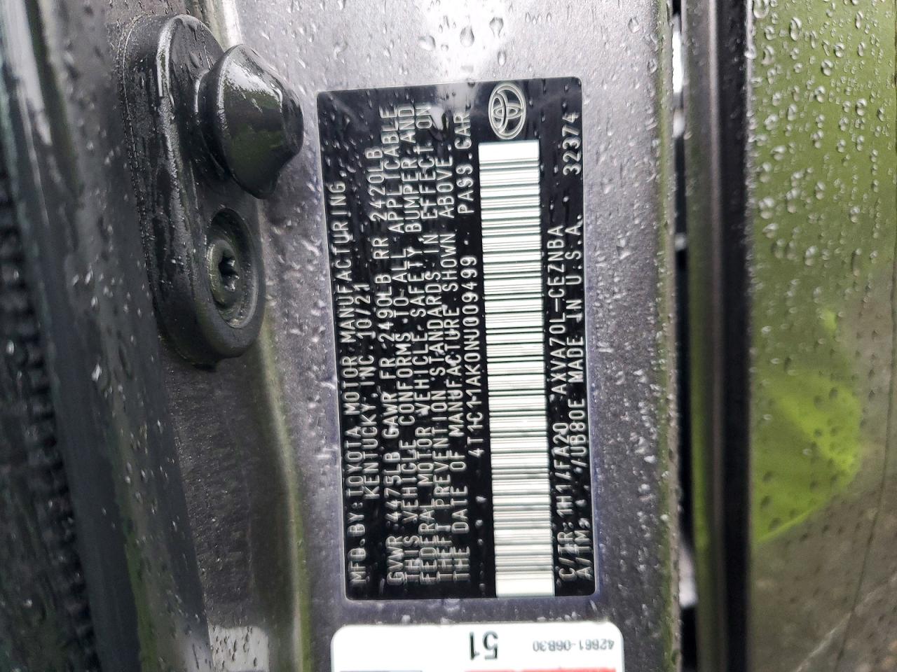 Toyota Camry Le