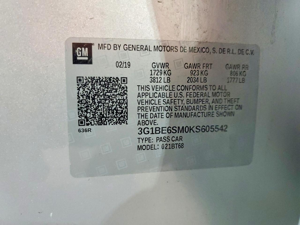 Chevrolet Cruze Lt