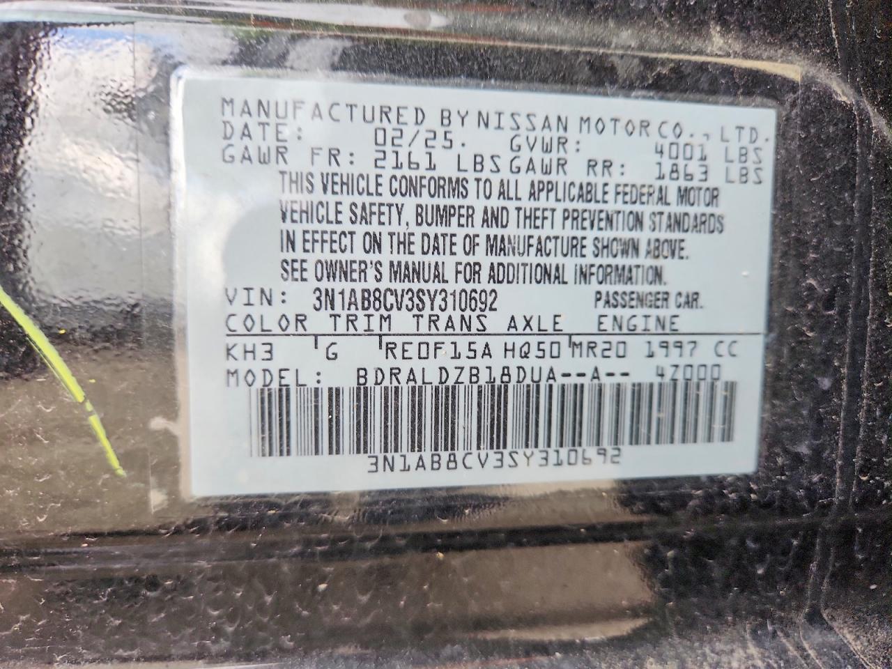 Nissan Sentra Sv