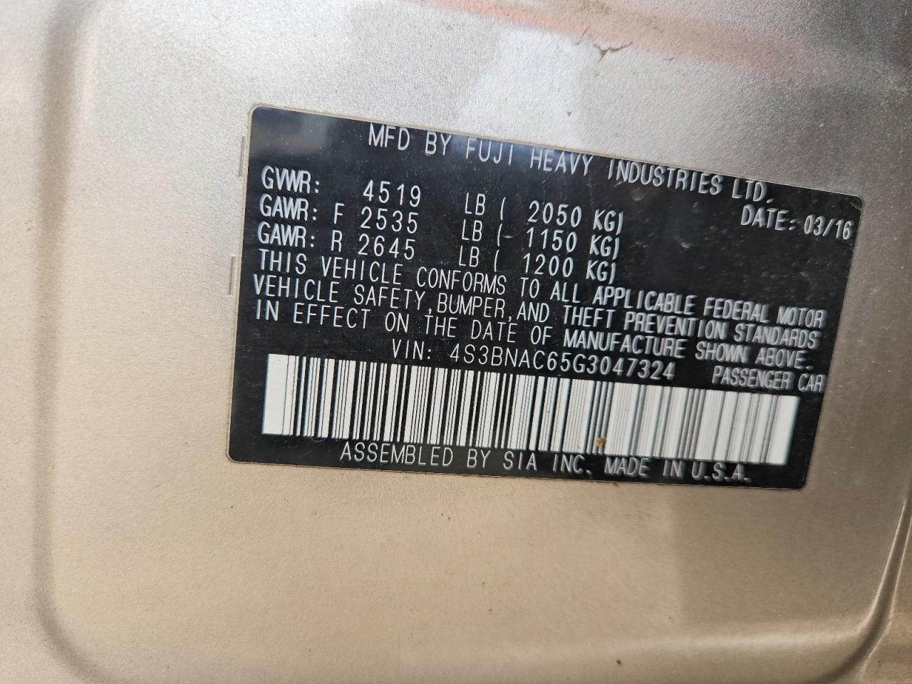 Subaru Legacy 2.5i Premium