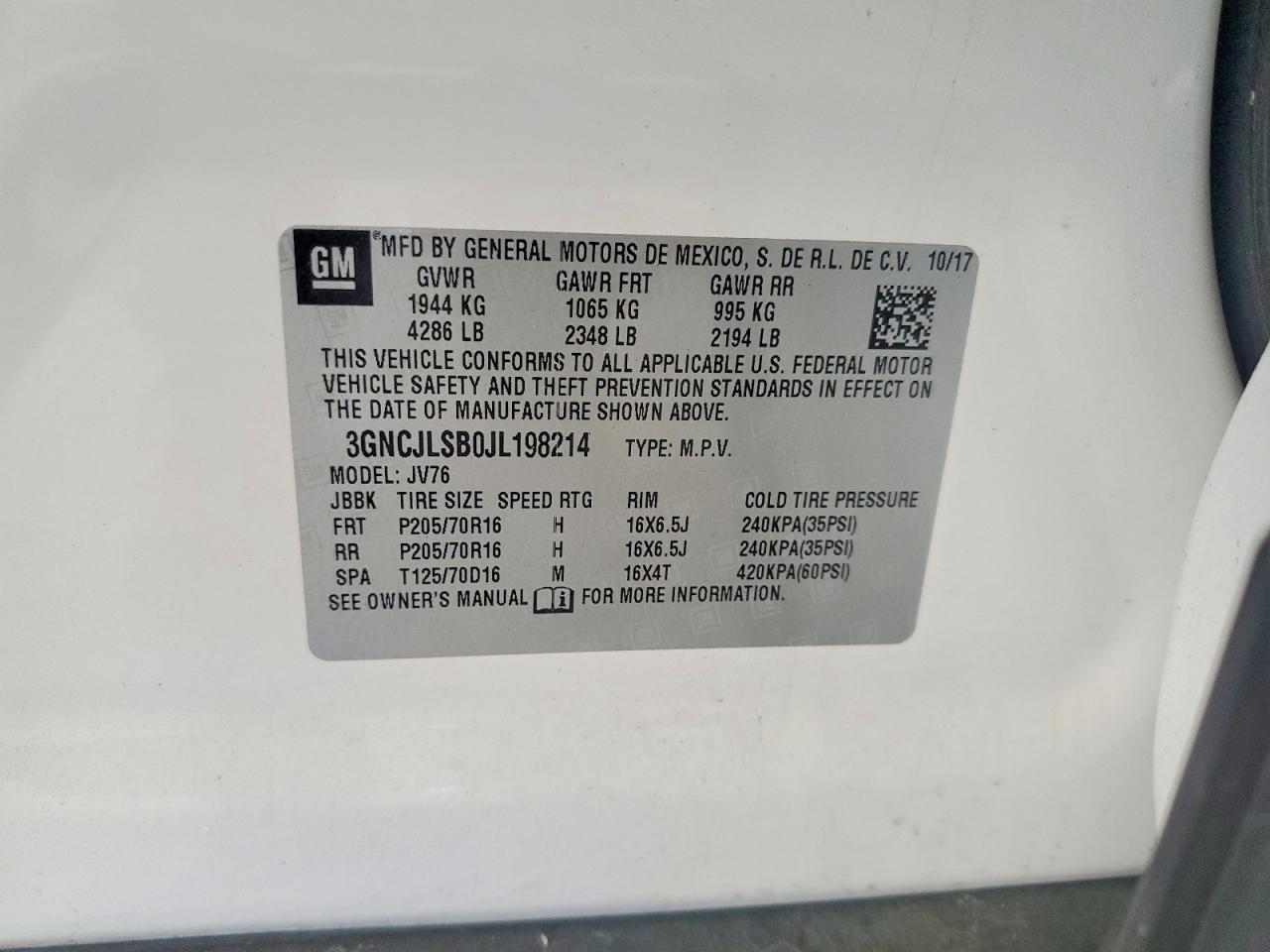 Chevrolet Trax 1lt