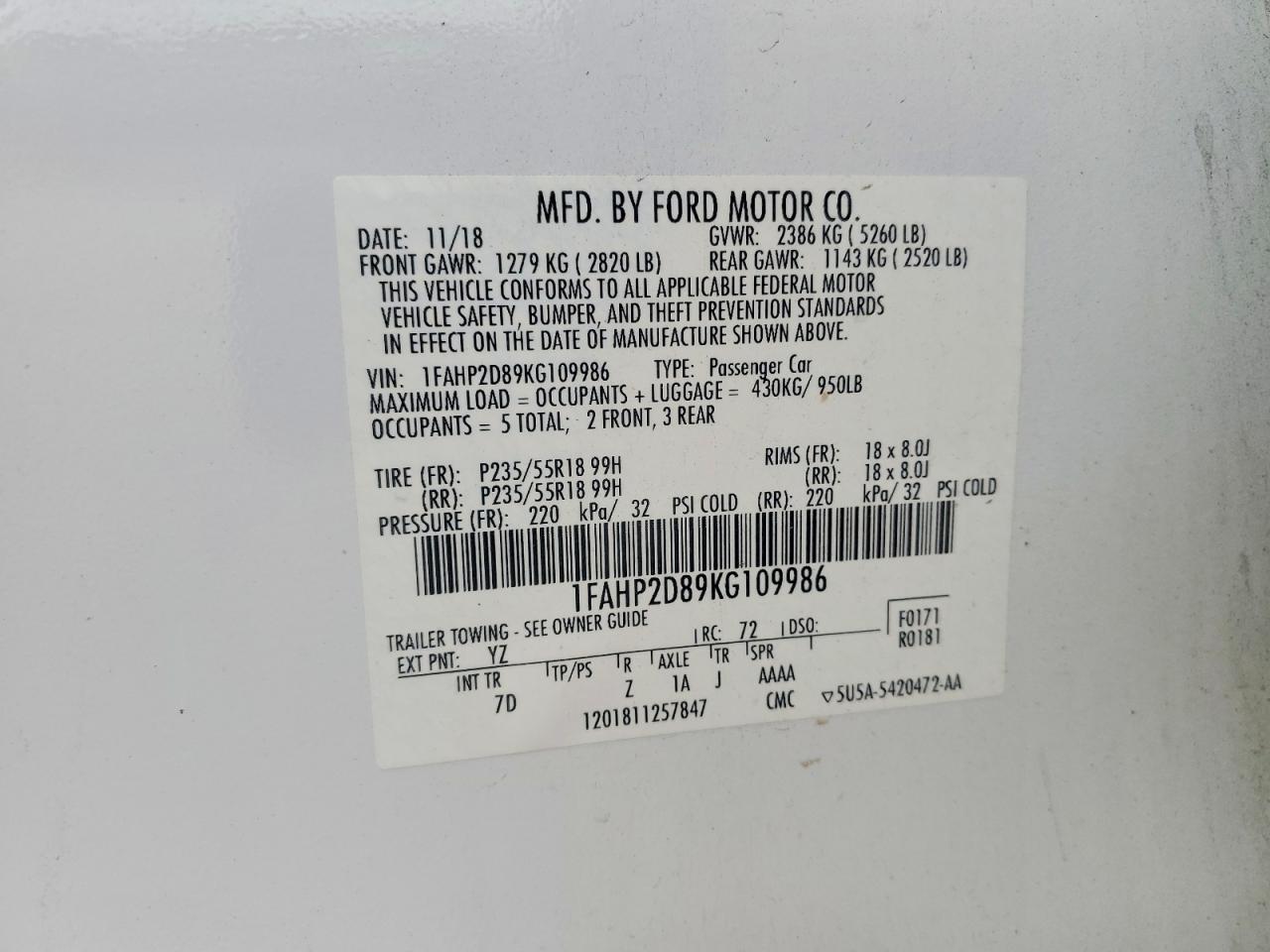 Ford Taurus Se