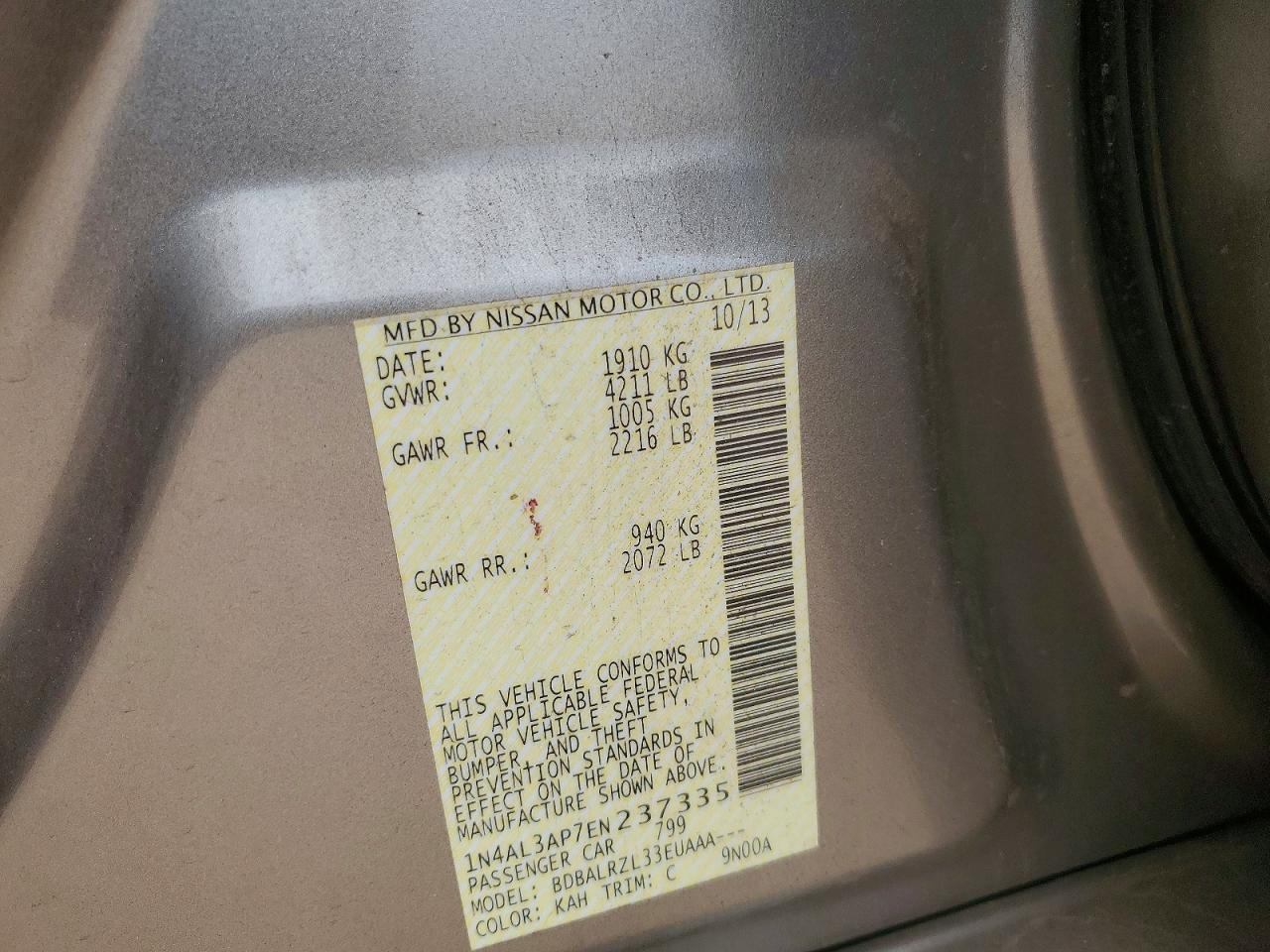 Nissan Altima 2.5 S