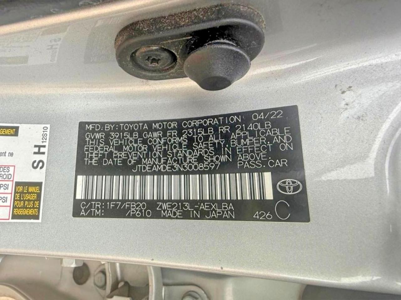 Toyota Corolla Le