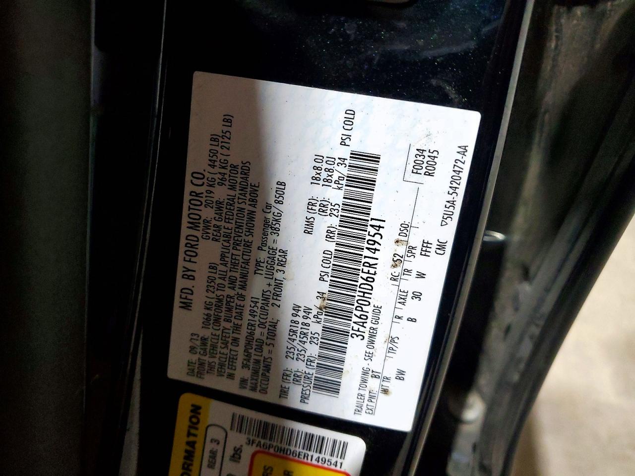 Ford Fusion Se