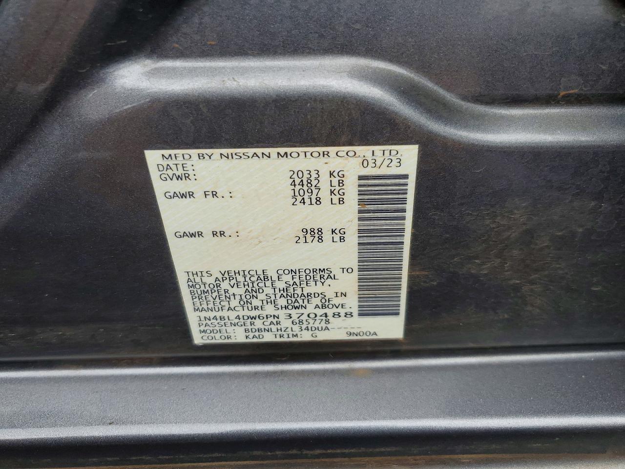 Nissan Altima Sv