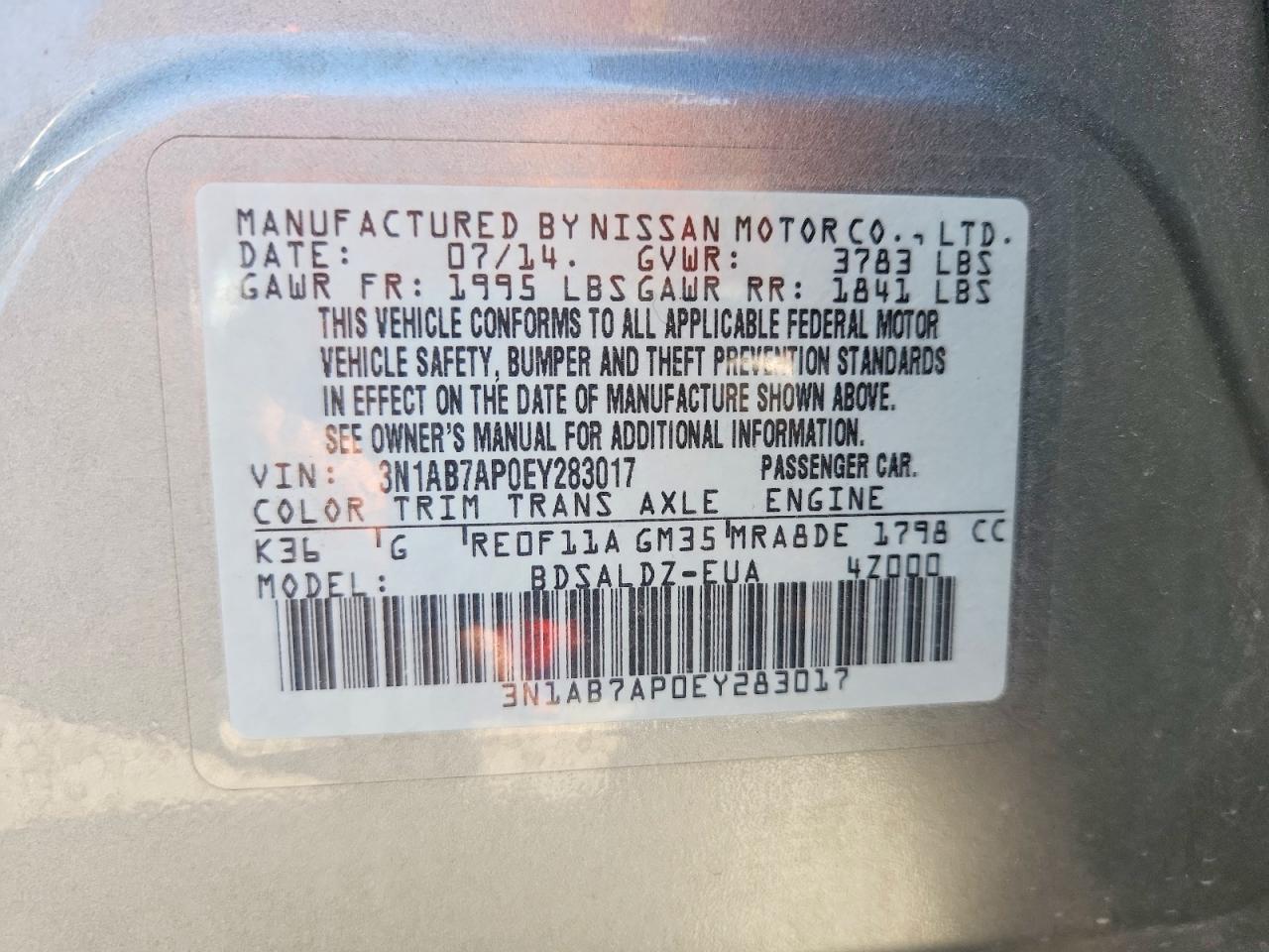 Nissan Sentra Sv