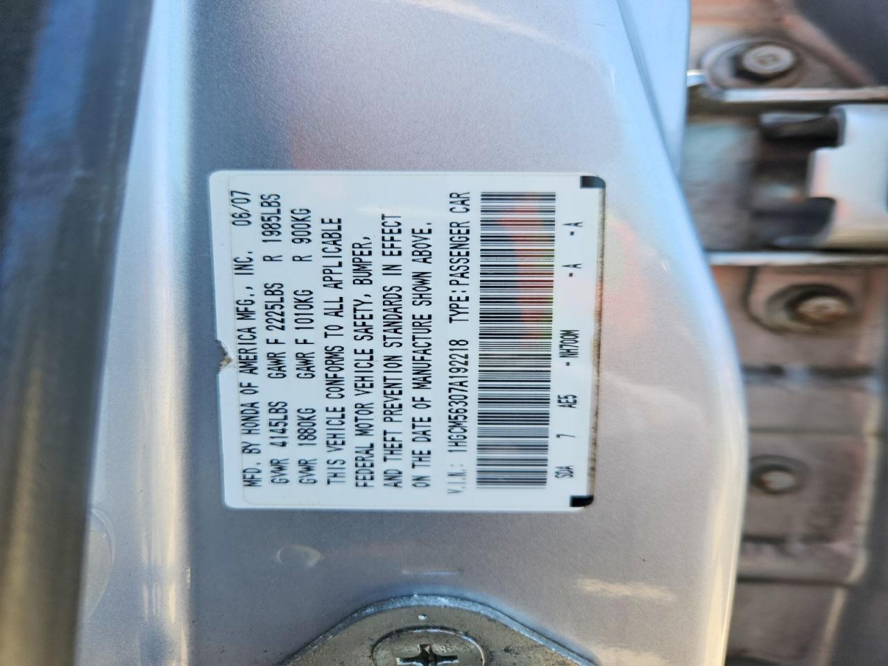 Honda Accord Se