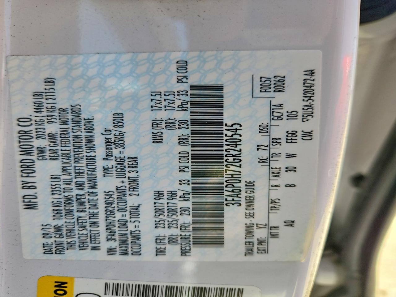 Ford Fusion Se