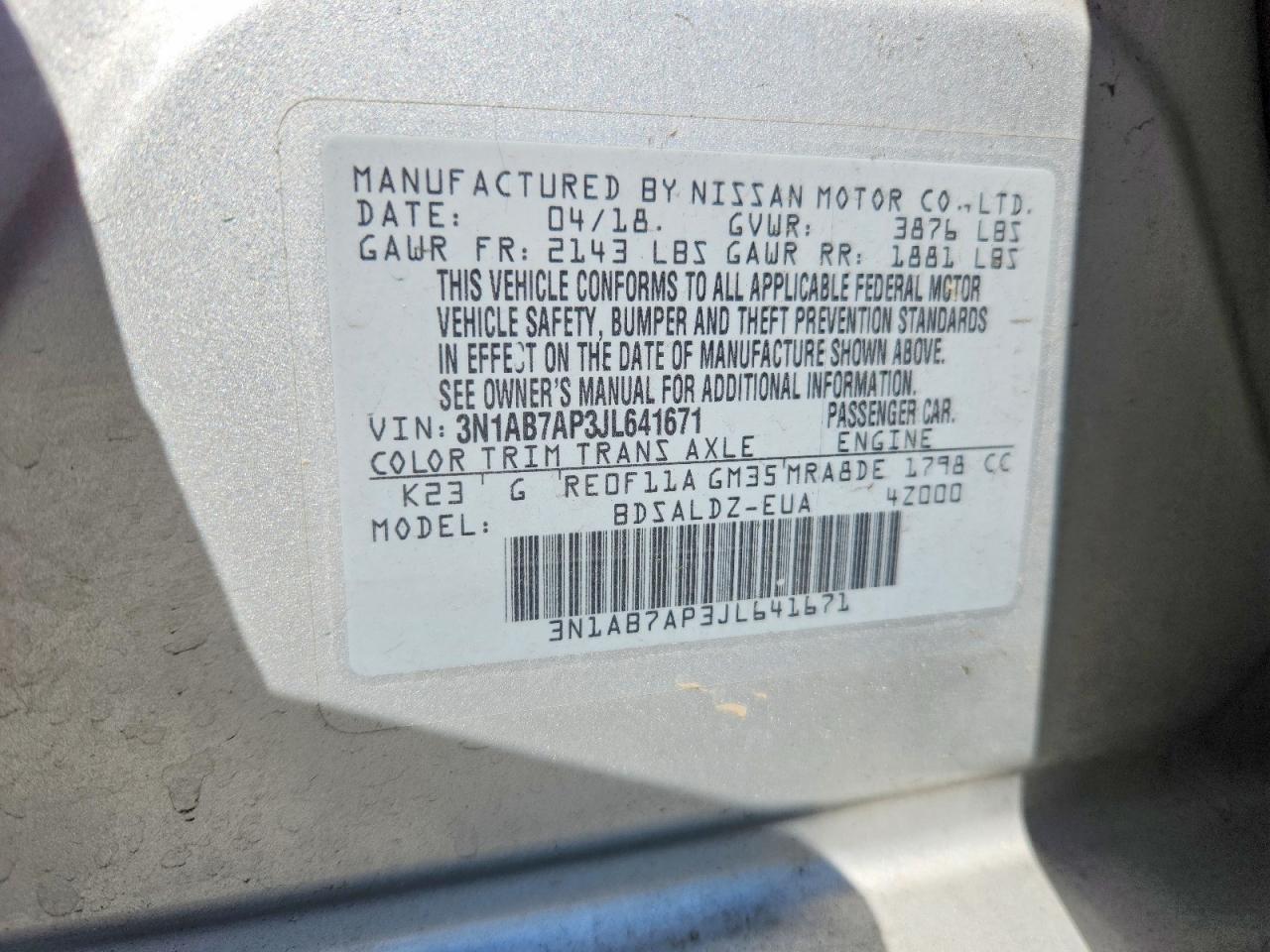 Nissan Sentra Sv