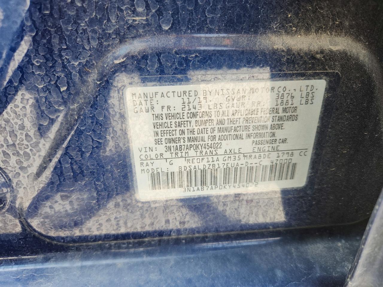Nissan Sentra Sv