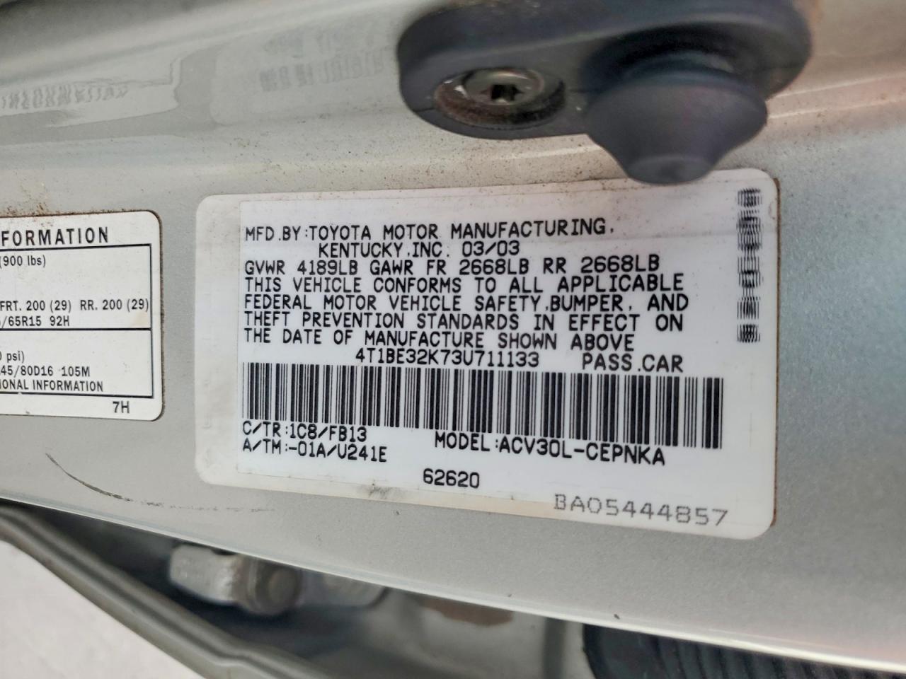 Toyota Camry Le
