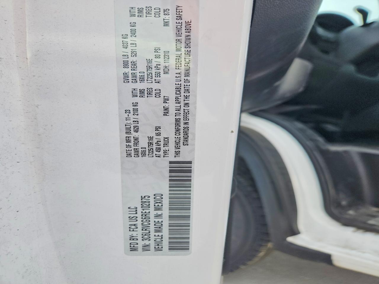 Ram Promaster 2500 High