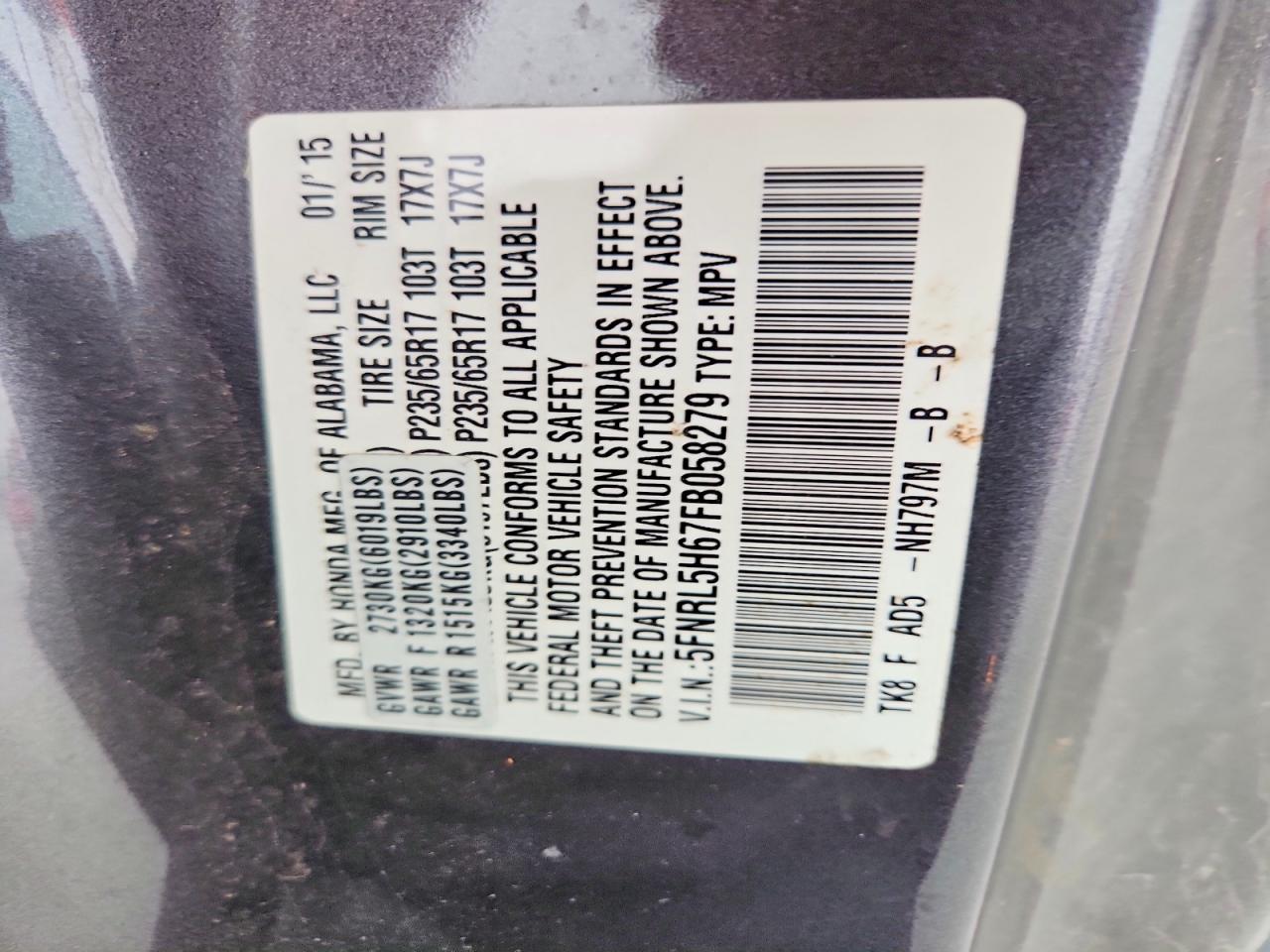 Honda Odyssey Exl