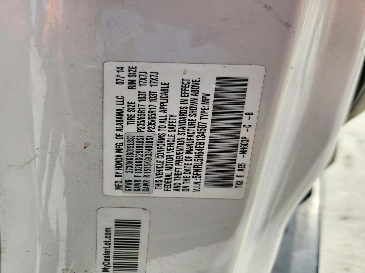 Honda Odyssey Exl