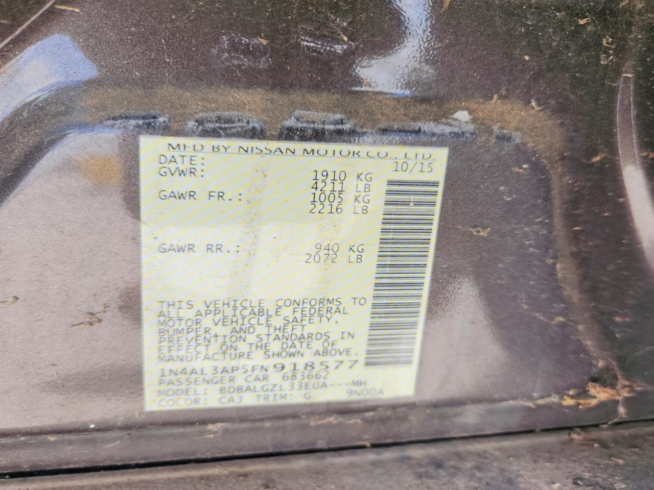 Nissan Altima 2.5 S