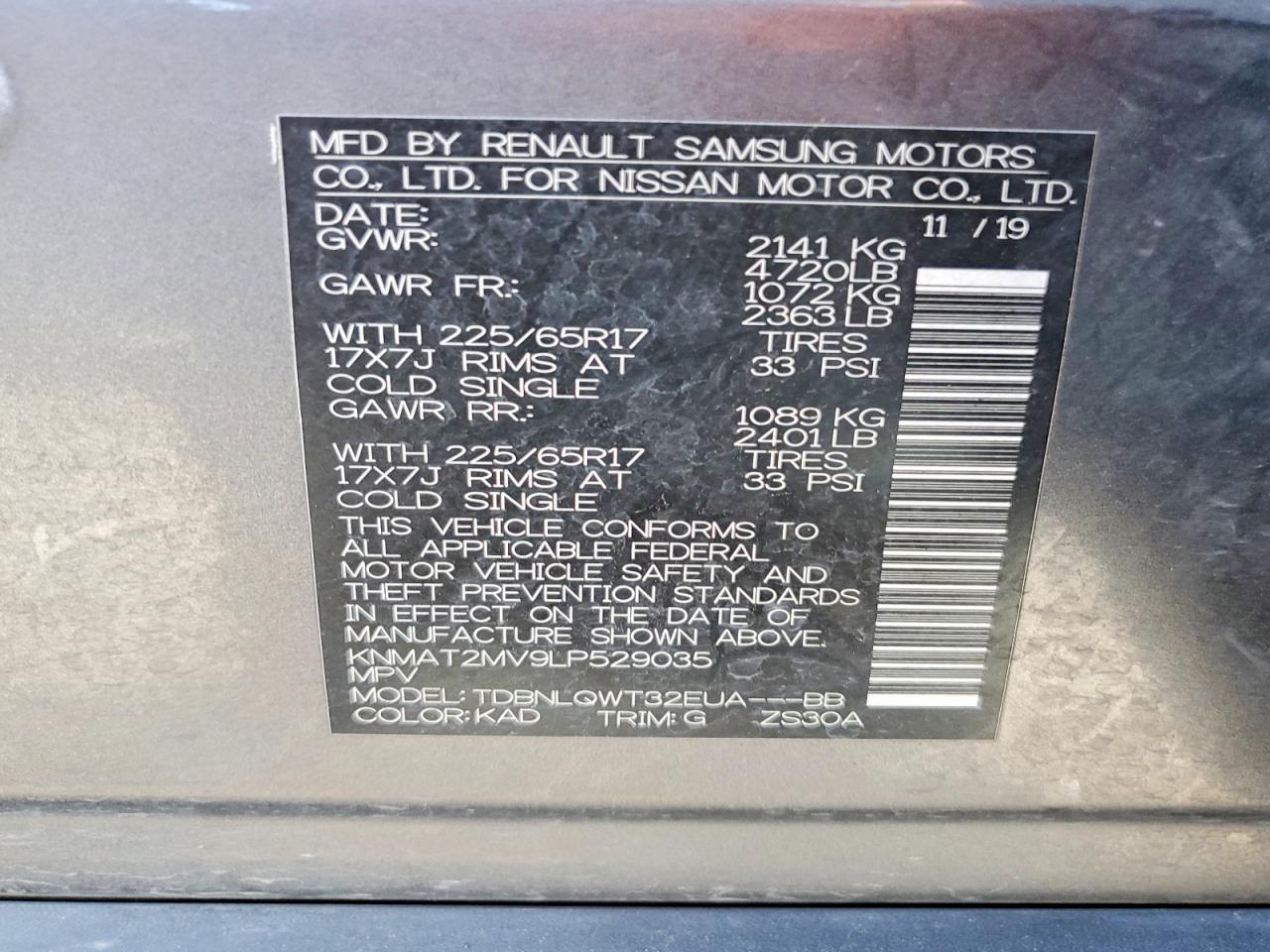 Nissan Rogue Sv