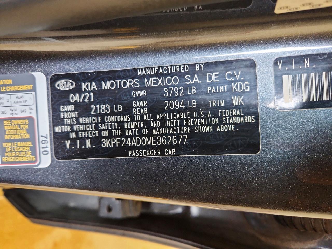 Kia Forte Lxs