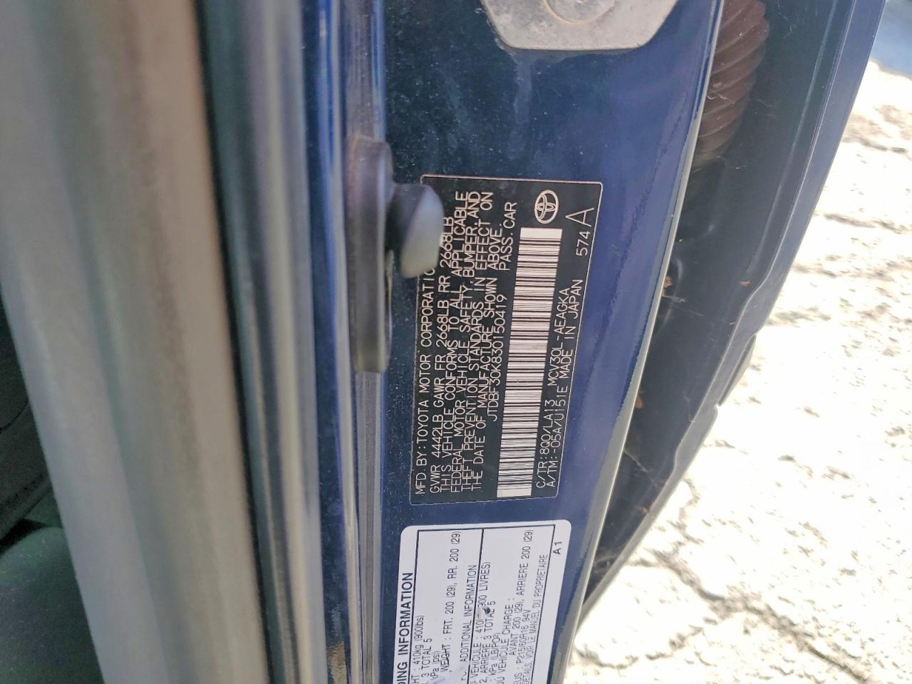 Toyota Camry Xle V6
