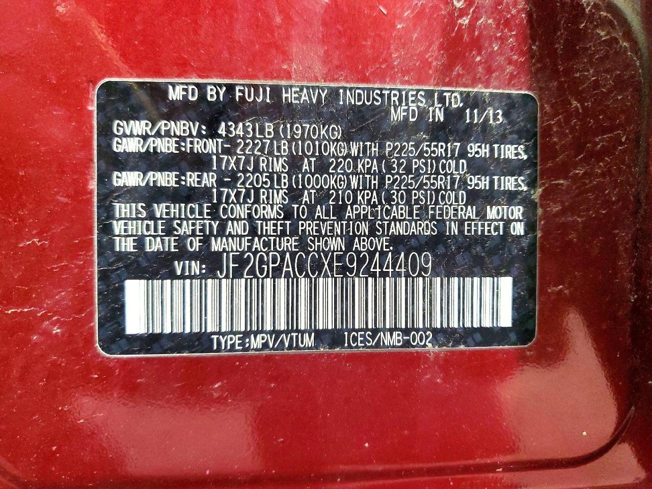 Subaru Xv 2.0 Premium