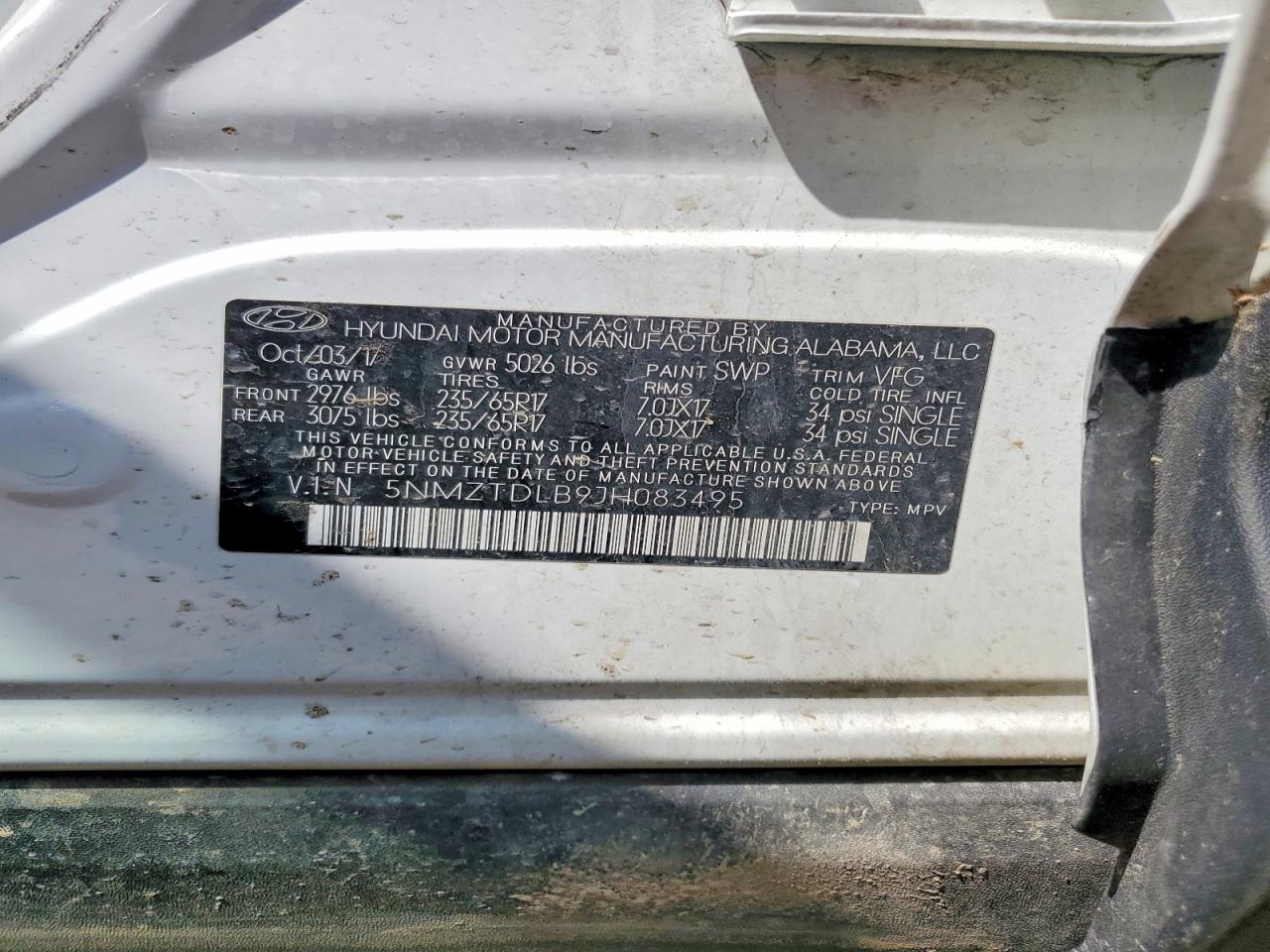 Hyundai SANTA FE 2.4l