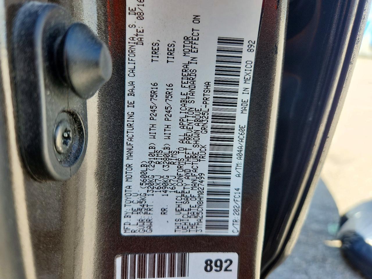 Toyota Tacoma Sr5 V6