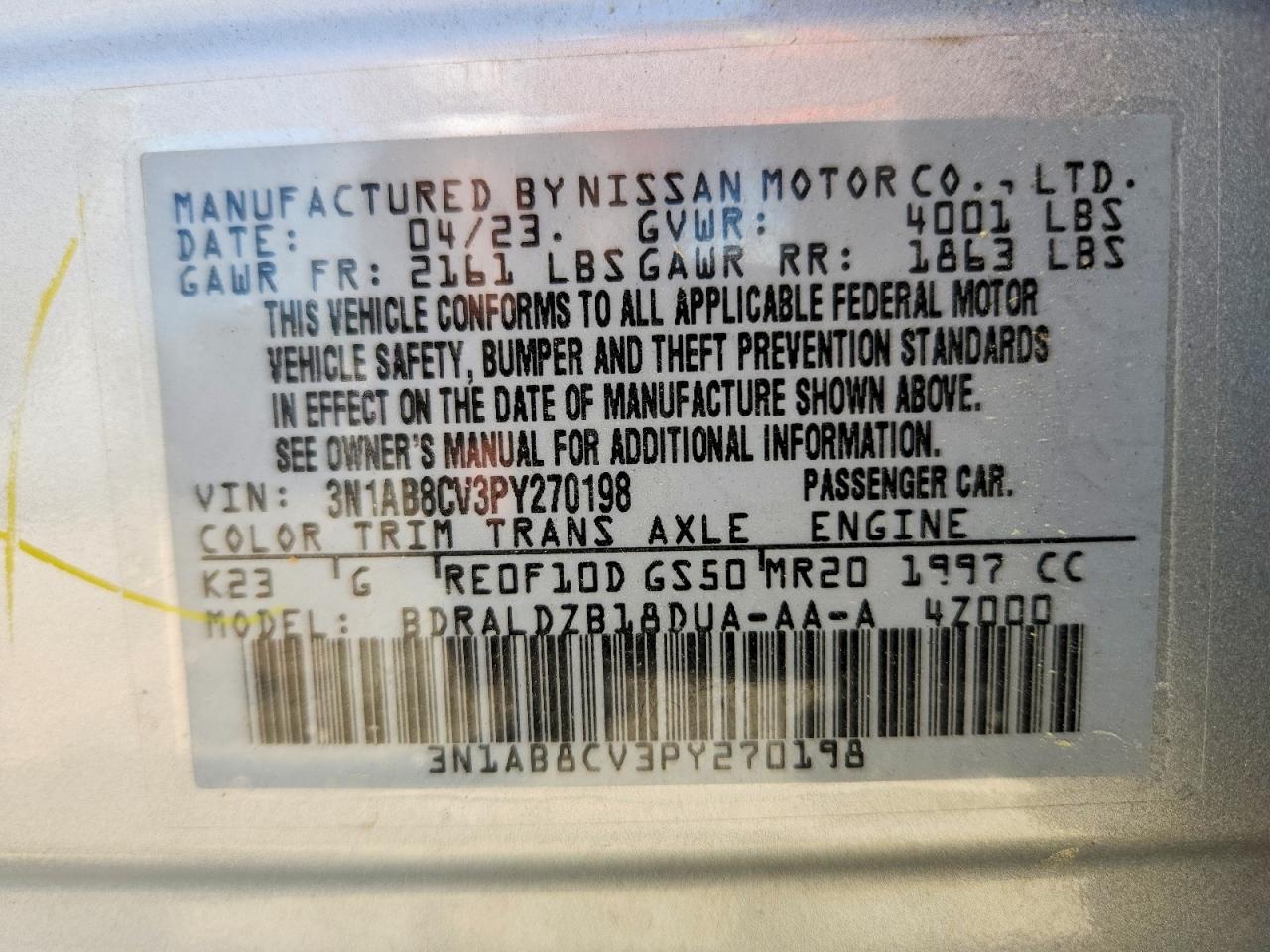 Nissan Sentra Sv